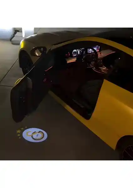 Galatasaray 5 Yıl Yansıtıcı Kapı Altı Logo Otomobil Güvenliği ve Estetiği İçin