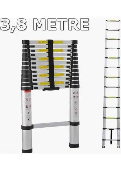 Gazelle 13 Basamaklı Teleskopik Merdiven: Güvenli ve Pratik Kullanım İçin Ideal Çözüm