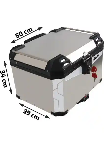 Gp Kompozit Universal 45 Lt Alüminyum Motosiklet Çantası Güvenli ve Dayanıklı Saklama Çözümü