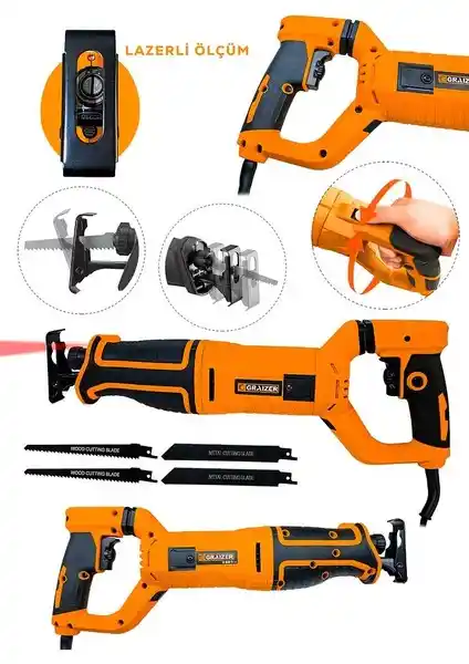 Graizer 1000W Kemik Kesme Testere - Güçlü ve Çok Yönlü Kesim Aracı