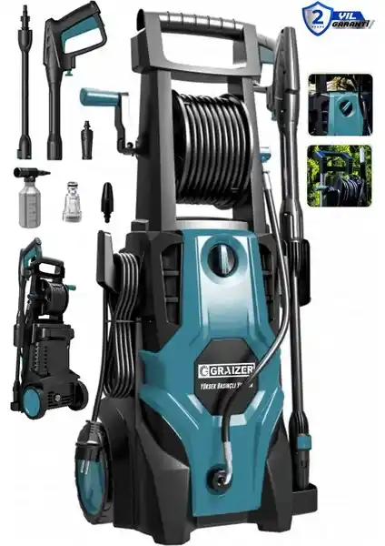 Graizer GR-M-180 Yüksek Basınçlı Yıkama Makinesi ile Temizlikte Yeni Dönem Başlıyor