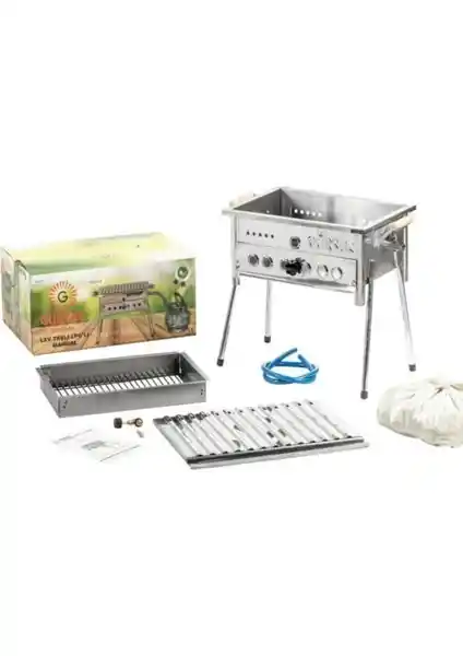 Gürsaç Tüplü Lav Taşlı Mangal Seti Sağlıklı ve Modern Pişirme Deneyimi Sunar