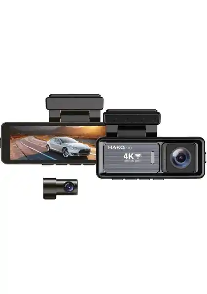 Hakopro CMR120 4K ve 1080P Ön ve Arka Kameralı Akıllı Araç Kamerası Detaylı İnceleme