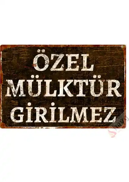 Hayg Equipment Metal Uyarı Levhası Güvenlik ve Dekorasyon İçin Tasarlanmış