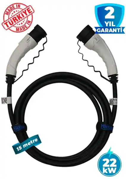 Hims EMEF-22T2-SB-15 Elektrikli Araçlar İçin Güvenilir ve Yüksek Performanslı Şarj Kablosu
