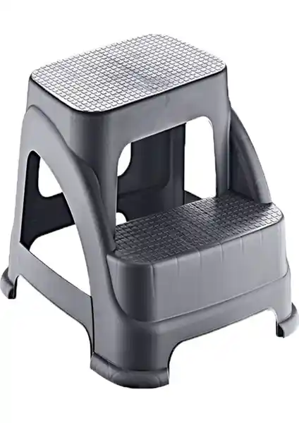 Hobby Life Büyük Basamaklı Merdiven Antrasit Renkli Güvenli ve Pratik Çözüm