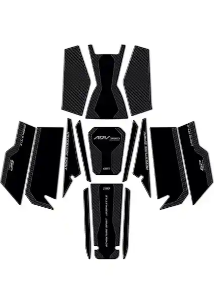 Honda ADV 350 2023-2025 Uyumlu Full Pad Seti Karbon Koruma Parçası