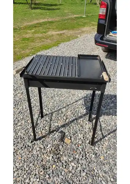 İklim 40x60 cm Sac Tava Oluklu Izgaralı Mangal: Dayanıklılık ve Çok Yönlülük