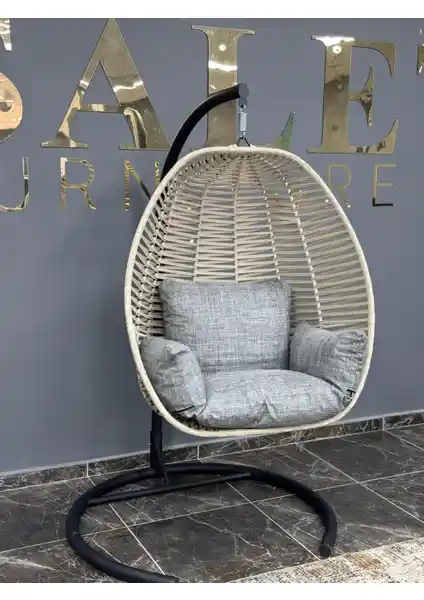 İstanbul Mob Tek Kişilik Bahçe ve Balkon Salıncağı: Estetik ve Dayanıklı Tasarım