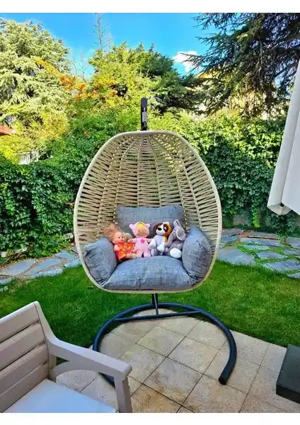 İstanbul Mob Tek Kişilik Bahçe ve Balkon Salıncağı: Şıklık ve Dayanıklılık Bir Arada