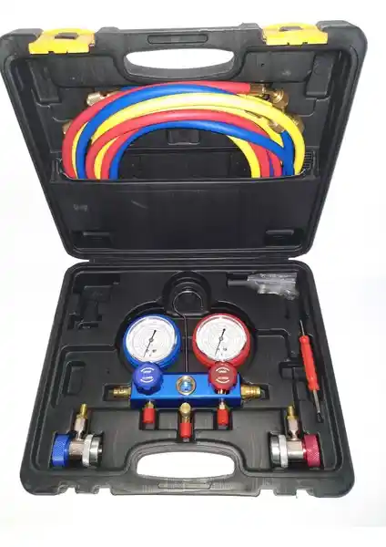 İtal Oto Klima Gaz Dolum Seti 180cm Profesyonel Otomotiv Klima Bakım Çözümü