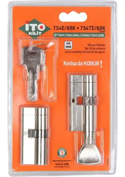 İto Ito Tuzaklı Ikiz Barel Çelik Kapı Kilidi Güvenlik ve Kullanım Kolaylığını Birleştirir
