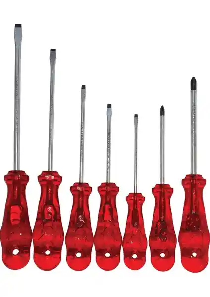 İzeltaş 7Li Kraft Tornavida Takımı: Dayanıklı ve Çok Yönlü Vidalama Seti