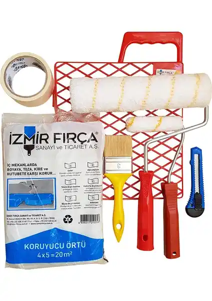 İzmir Fırça Pratik Boyacı Seti 25 cm ile Profesyonel ve Kolay Boyama Deneyimi