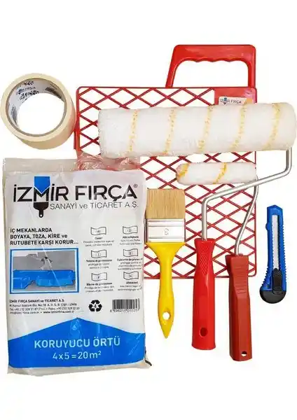 İzmir Fırça Pratik Boyacı Seti 25 cm ile Profesyonel ve Pratik Boyama Deneyimi