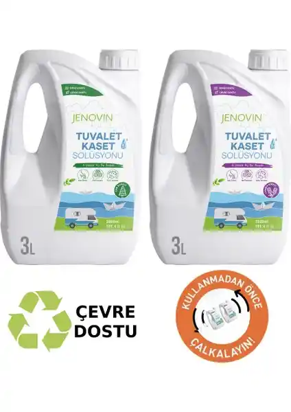 Jenovin Ölçek Hediyeli Karavan ve Tekne Tuvalet Kimyasalı Çevre Dostu ve Hoş Kokulu
