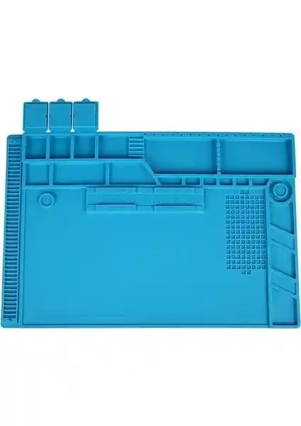 Kaisi Tamir Pedi 1'li Mavi: Elektronik ve Lehim Çalışmaları İçin Dayanıklı Silikon Ped