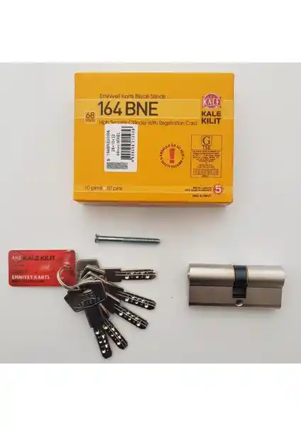 Kale 164 Bne 68 mm Emniyet Kartlı Bilyalı Silindir Güvenlik Kilidi Özellikleri ve Kullanımı