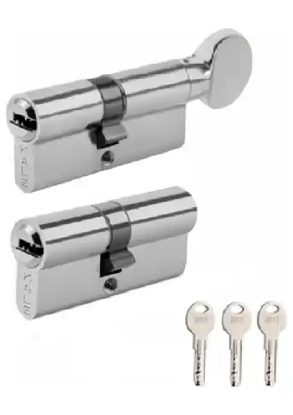 Kale 2'li ikiz barel bilyalı ortak anahtarlı set güvenlik ve kullanım kolaylığı sağlar