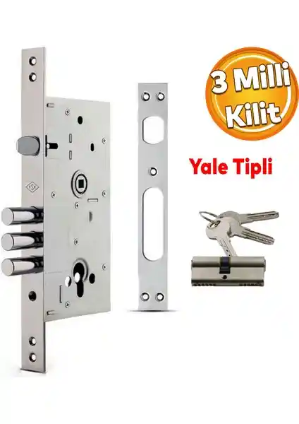 Kale 252 Rsn Monoblok Çelik Kapı Kilidi Güvenlik ve Dayanıklılık Sunar