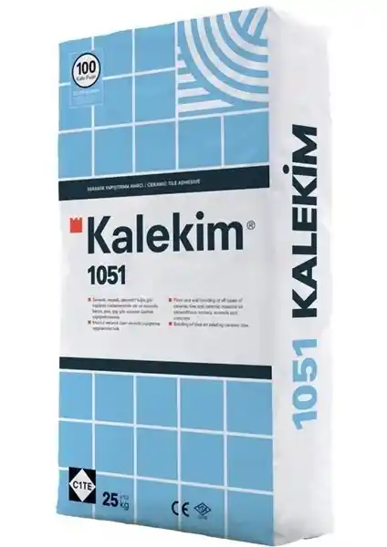 Kalekim 1051 Seramik Yapıştırıcı Fayans Gri: Dayanıklı ve Güvenilir Uygulama Çözümü