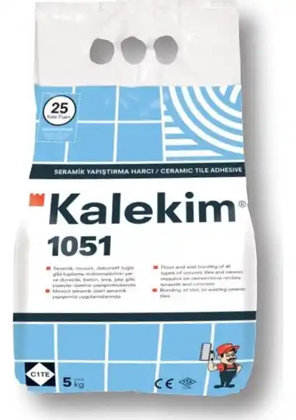 Kalekim 1051 Seramik Yapıştırma Harcı: Dayanıklı ve Güvenilir Uygulama Malzemesi