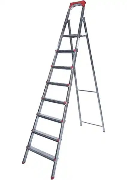 Kanat Elips Galveniz Merdiven 7+1 Basamaklı Güvenli ve Dayanıklı Çözüm