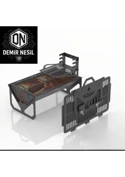 Kıvılcım Katlanır Mangal: Pratik ve Dayanıklı Taşınabilir Mangal Çift Izgara Özelliği