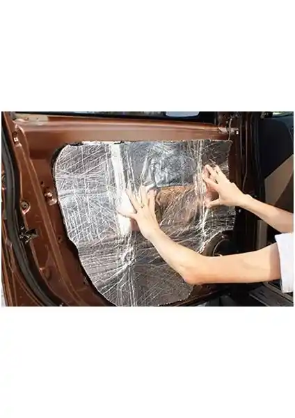 KL Home 50CM x 100CM Yapışkanlı Araç Ses ve Akustik Yalıtım Kauçuk Köpük Malzemesi
