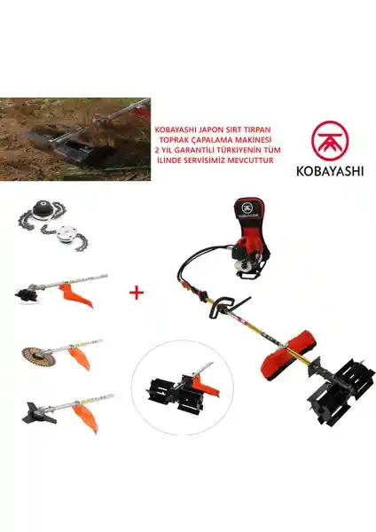 Kobayashi Sırt Tırpan Çapa Makinesi: Güçlü Motor ve Çok Yönlü Bahçe Kullanımı