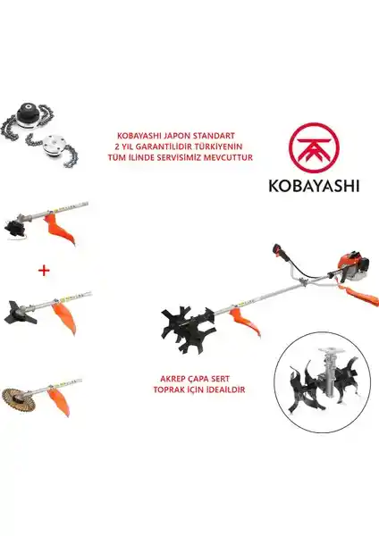 Kobayashi Yan Tırpan Çapa Makinesi: Güçlü Performans ve Dayanıklılık Sağlayan Bahçe Ekipmanı