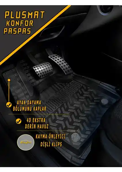 Konforum Oto Paspas Havuzlu ve Derin Tasarımıyla İç Koruma Sağlayan Ürün