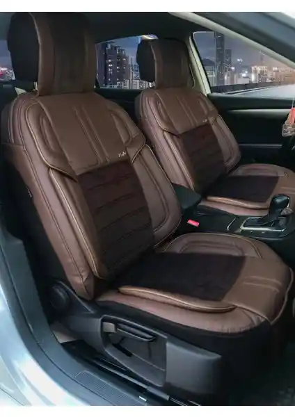 Konforum Vip Deri ve Kumaş Oto Koltuk Kılıfı Seti Şık ve Dayanıklı Tasarım