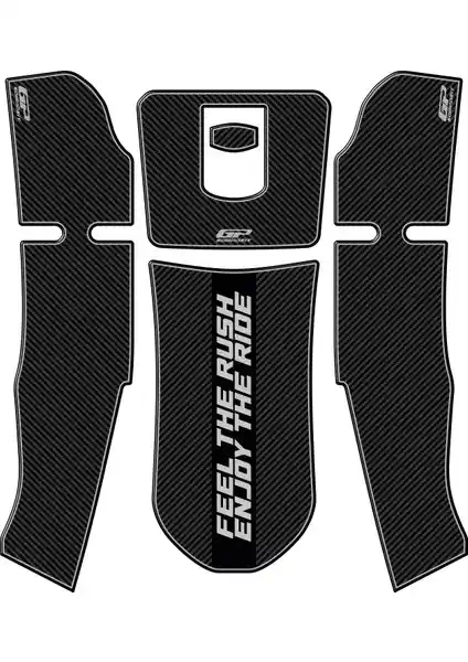 Kymco Xciting S 400 için GP Kompozit Tank Pad ile şık ve dayanıklı koruma sağlama