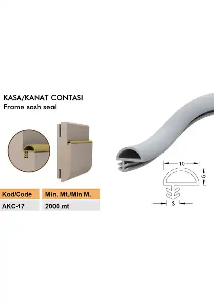 Larende Plastik Ahşap Kapı Kasa Fitili: Dayanıklı ve Yüksek Performanslı Yalıtım Çözümü