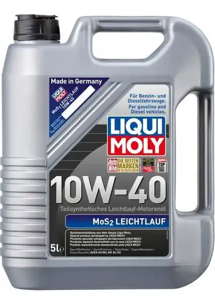 Liqui Moly MoS2 Leichtlauf 10W-40 Motor Yağı: Yüksek Performans ve Güç Artırıcı Özellikler