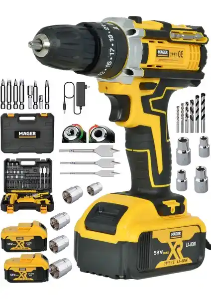Mager Germany XR 58V Darbeli Çift Akülü Vidalama Matkap İncelemesi ve Performans Değerlendirmesi