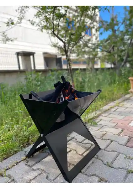 Magicway Katlanabilir Paslanmaz Portatif Mangal Seti ile Dış Mekan Keyfini Artırın
