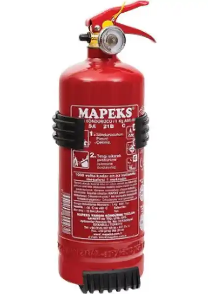 Mapeks 1 kg Yangın Söndürme Tüpü Güvenilir ve Dayanıklı Yangın Güvenlik Çözümü