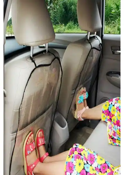 MasterCar 2 Adet PVC Oto Koltuk Arkası Örtüleri Araç İçi Temizlik ve Koruma Çözümü