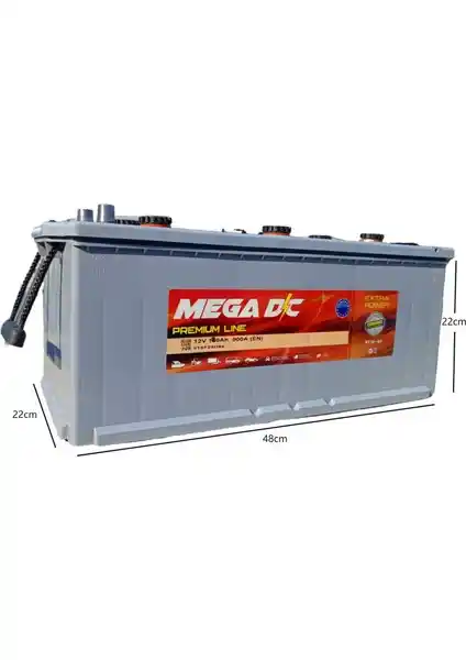 Mega Dc Premium Line 12V 180 Ah 900A Akü Güç ve Güvenilirlik İçin Modern Çözüm