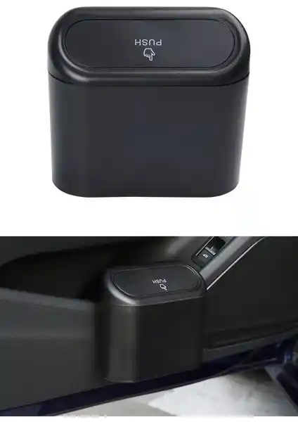 Mega Oto Market Oto Araba Çöp Kutusu Şık ve Kullanışlı Tasarımıyla Temizlik Çözümünüz