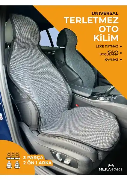 Meka Part Terletmez Kilim 3'lü Oto Kilim Seti Konfor ve Şıklık Sağlar