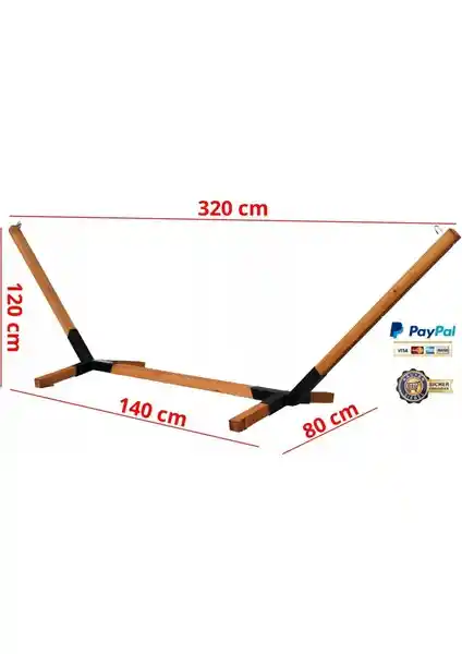 Metal Ayaklı Ahşap Bahçe Hamak Ayağı: Estetik ve Dayanıklı Tasarım Çözümü