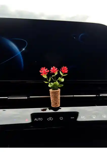 Mi-Ça Home El Yapımı Mini Oto Klima Süsü Doğal Malzemelerle Zarif Dekoratif Tasarım