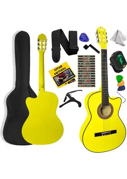 Midex CG-395YLW ve CG-390NT-XBAG Gitar Modellerinin Karşılaştırması