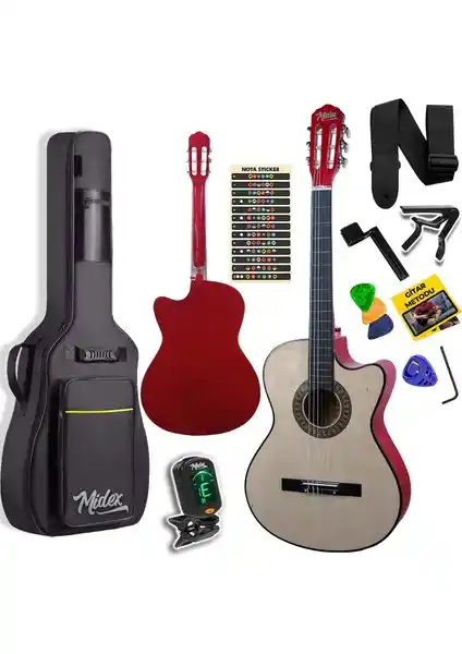 Midex CG390NT-XBAG ve Valencia VC104T Klasik Gitar Karşılaştırması