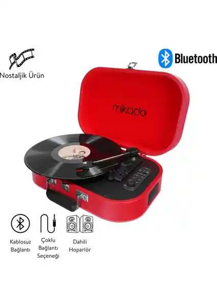 Mikado Nostalgia MN-101 ve Record Master Retro Pikap T310CH Karşılaştırması