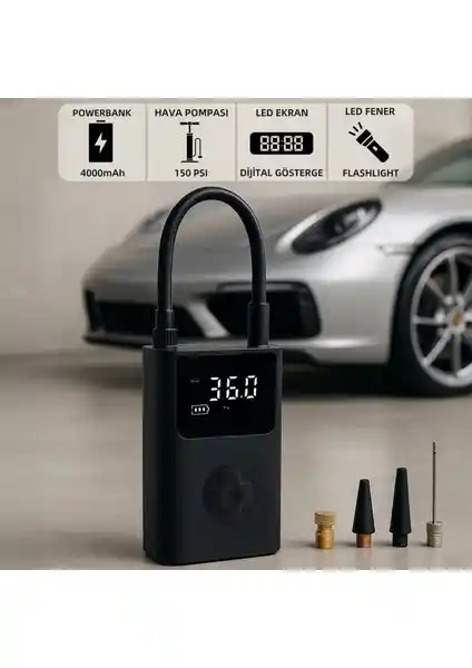 Mioji Mio 11 Plus Çok Fonksiyonlu Taşınabilir Hava Pompası ve Powerbank Özellikleri