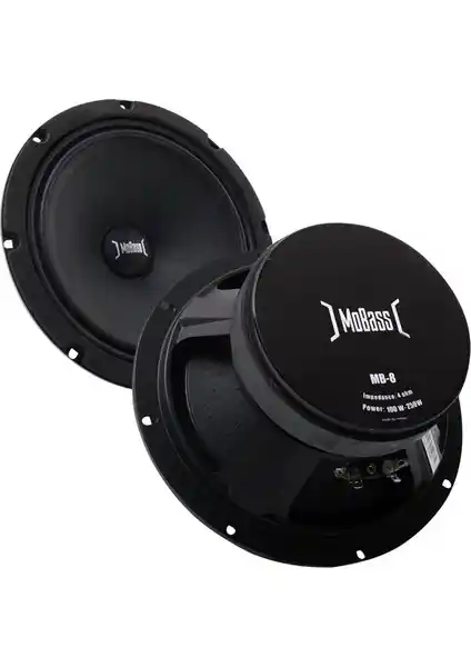Mobass MB-8 8 İnç 4 Ohm 100W RMS Güçlü Midrange Hoparlör Özellikleri ve Performansı